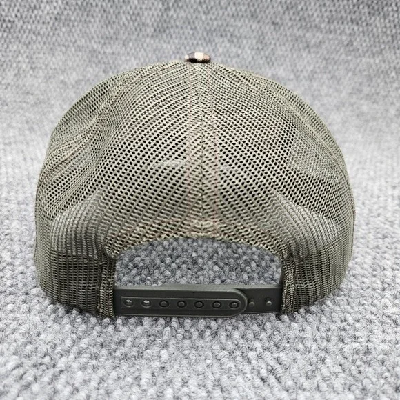 Leupold Camo Mesh Snapback Trucker Hat Mossy Oak Bottomland Hunting Ball Cap - Picture 5 of 8